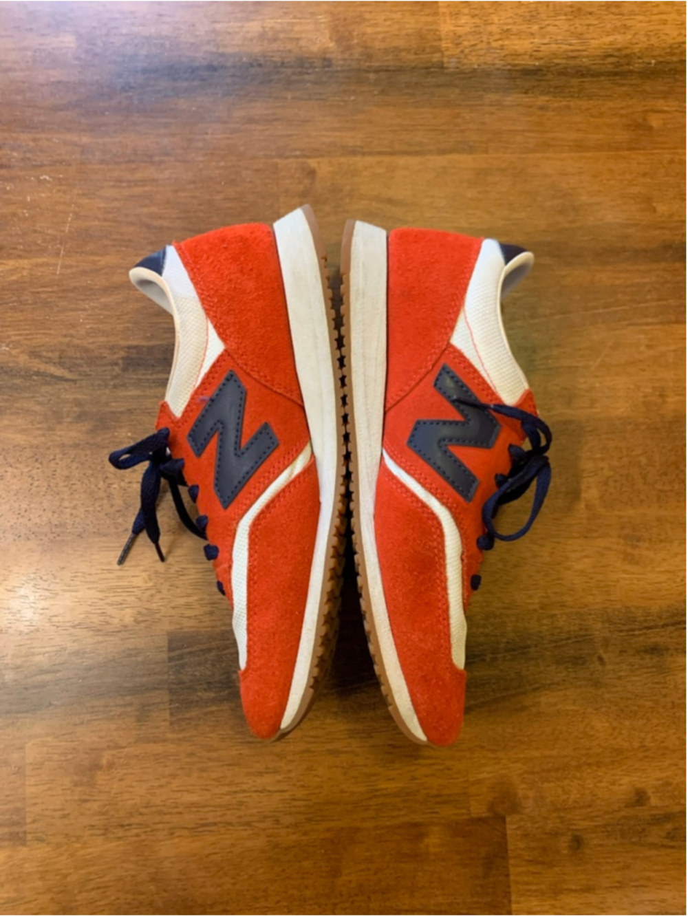 New Balance Sneakers 8.5 Orange Navy White - Picture 3 of 7